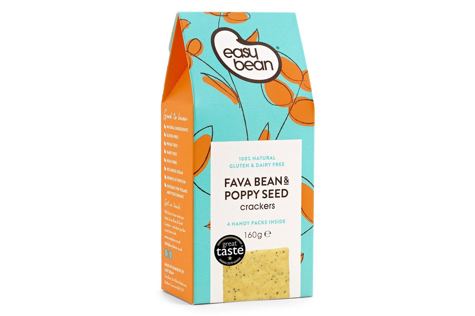 Fava Bean & Poppy Seed Crackers - Hodmedod's British Pulses & Grains